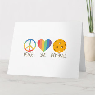 Tarjeta Peace Love Pickleball