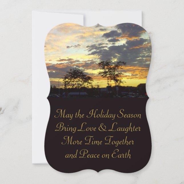 Tarjeta Peace on Earth Holiday Season Card de Rose (Anverso)