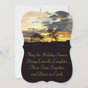 Tarjeta Peace on Earth Holiday Season Card de Rose