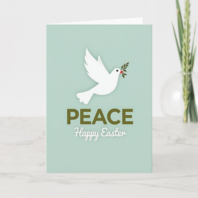 Tarjeta Peaceful Dove Holiday Card (Anverso)