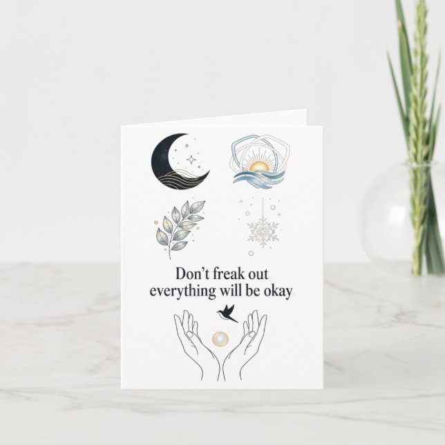 Tarjeta Peaceful Night Moonlight Uplift_ Insred Gentle Art (Anverso)