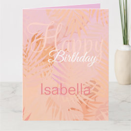 Tarjeta Peach Fuzz Minimalista moderno y personalizado cum