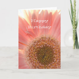 Tarjeta Peach Gerbera