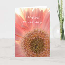 Tarjeta Peach Gerbera