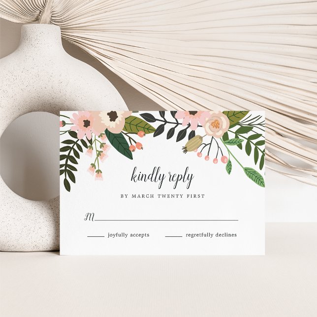 Tarjeta Peach Meadow RSVP (Subido por el creador)