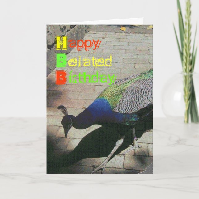 Tarjeta Peacock (Anverso)