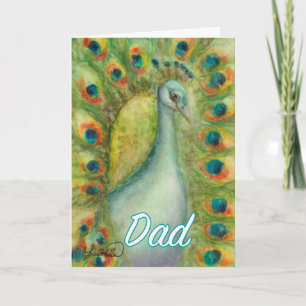 Tarjeta Peacock Dad Birthday card serendipity roybird