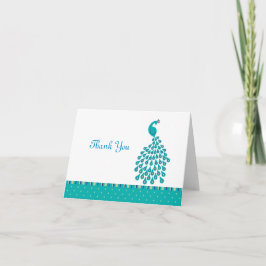 Tarjeta Peacock Gracias