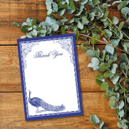 Tarjeta Peacock Gracias