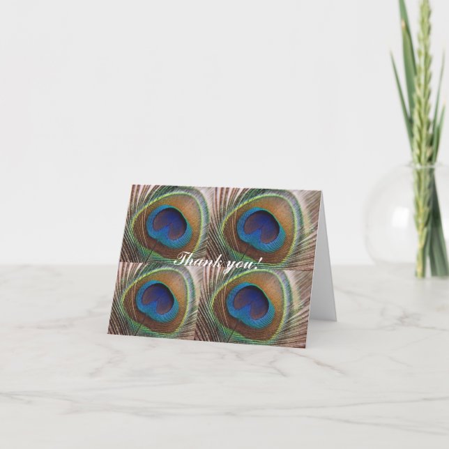 Tarjeta Peacock Gracias (Anverso)
