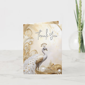 Tarjeta Peacock gracias a la elegante moda de oro blanco
