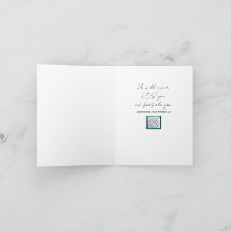 Tarjeta Peacock Leaf/Leaf-He Will Never Leaf You-Turquoise