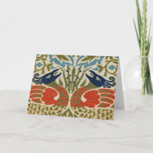 Tarjeta Peacock, William Morris
