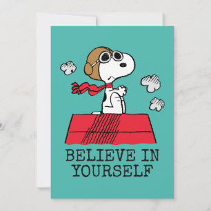Tarjeta Peanuts Snoopy el As de la Aviación