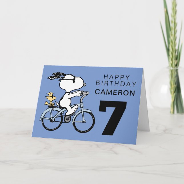 Tarjeta PEANUTS | Snoopy Feliz Cumpleaños (Anverso)