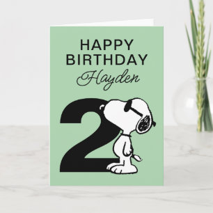 Tarjeta PEANUTS   Snoopy Feliz Cumpleaños