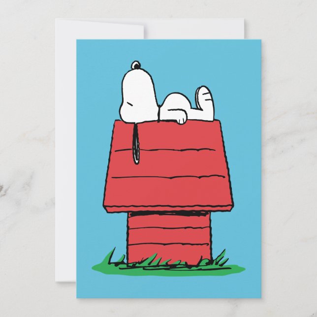 Tarjeta Peanuts | Snoopy Napping (Anverso)