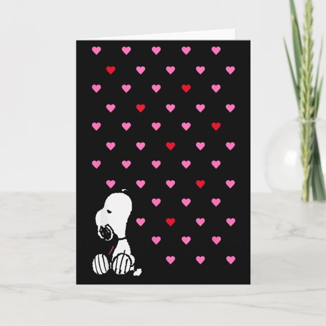 Tarjeta Peanuts Valentine Hearts  (Anverso)
