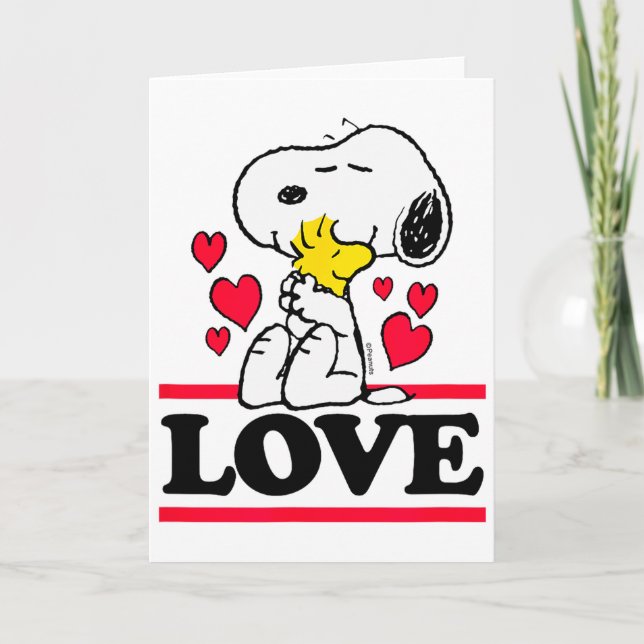 Tarjeta Peanuts - Valentines - &amp; Love  (Anverso)
