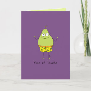 Tarjeta Pear los trucos - Funny Pear Pun Card