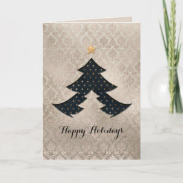 Tarjeta Pearl Damask para árbol de Navidad moderno