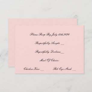 TARJETA PEARL Y PROSECCO PINK RSVP