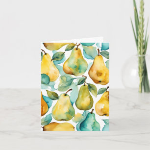 Tarjeta Pears Arte Acuarela