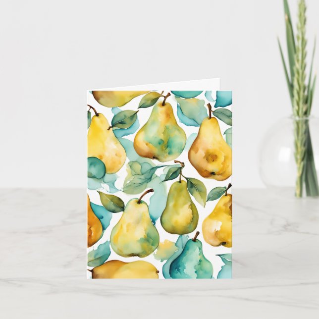 Tarjeta Pears Arte Acuarela  (Anverso)