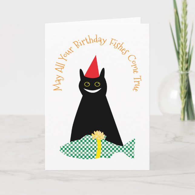 Tarjeta Peces de cumpleaños (Anverso)