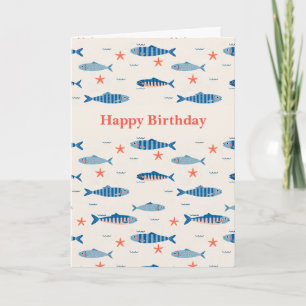Tarjeta Peces Feliz Cumpleaños