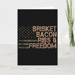 Tarjeta Pechuga Con Costillas Y Parrilla De Libertad Bbq C