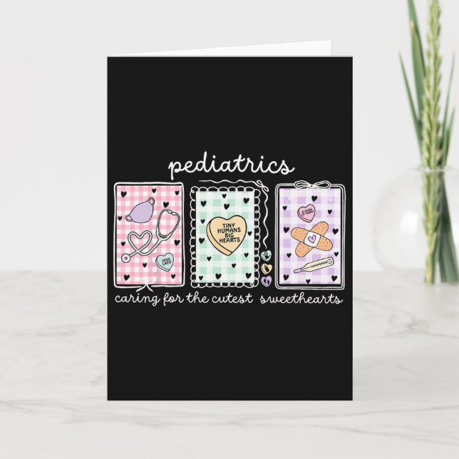 Tarjeta Pediatría cuidando a los más dulces valencitos (Anverso)