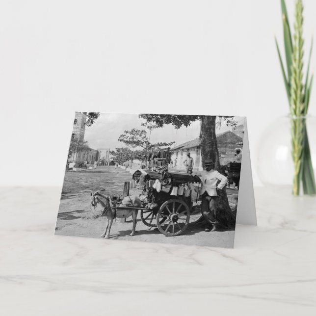 Tarjeta Pedófilo de carroña de cabra, Cuba: 1920 (Anverso)