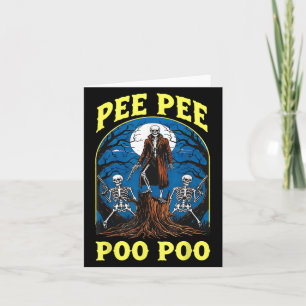 Tarjeta Pee Pee Poo Poo Gen Z Meme Divertido Cursi Esquele