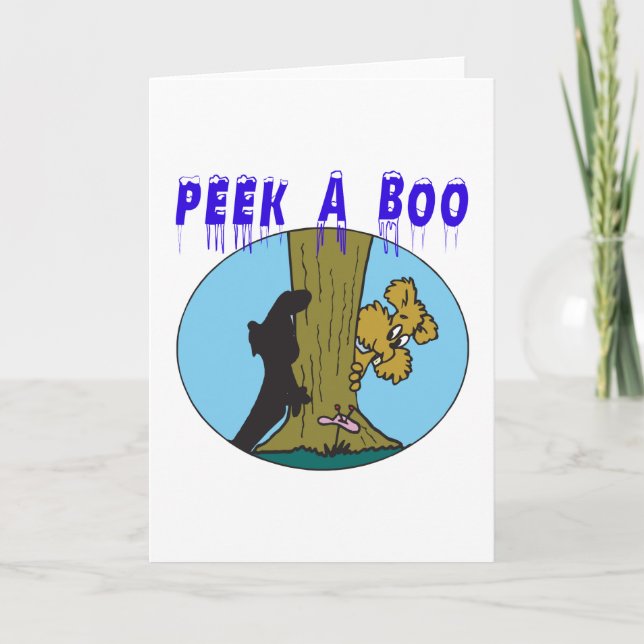 Tarjeta Peek A Boo (Anverso)
