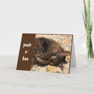 TARJETA ¡PEEK-A-BOO Y *FELICITACIONES* PARA USTED!