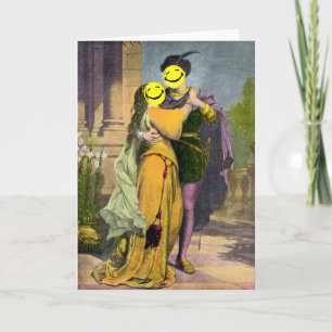 Tarjeta Peekaboo de Romeo y de Juliet