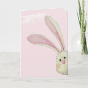 Tarjeta Peeking Easter Bunny