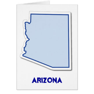 Tarjeta Pegatina de Arizona
