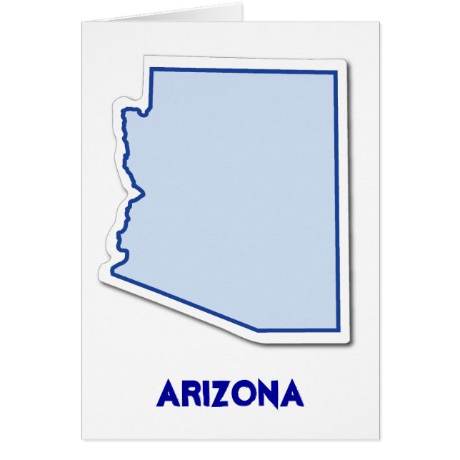 Tarjeta Pegatina de Arizona (Frente)