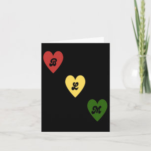 Tarjeta Pegatina de Black Lives Hearts