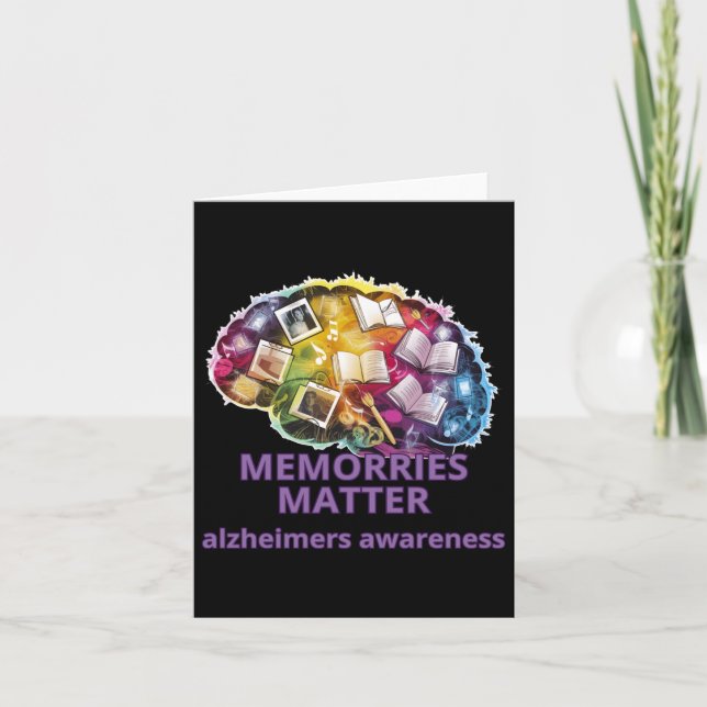 Tarjeta Pegatina de concienciación de Heimer's Memories  (Anverso)