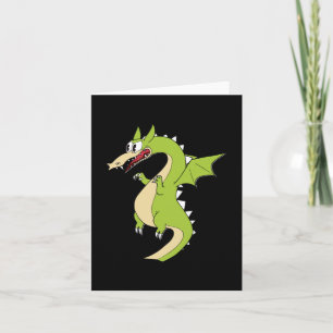 Tarjeta Pegatina de Cuphead Dragon (Matchstick)