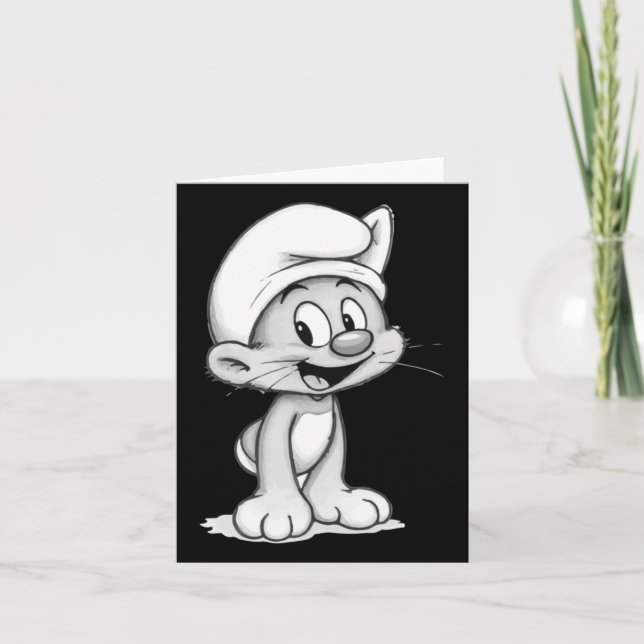 Tarjeta Pegatina de gato de Smurf1 (Anverso)