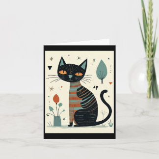 Tarjeta Pegatina de gato Personalizado