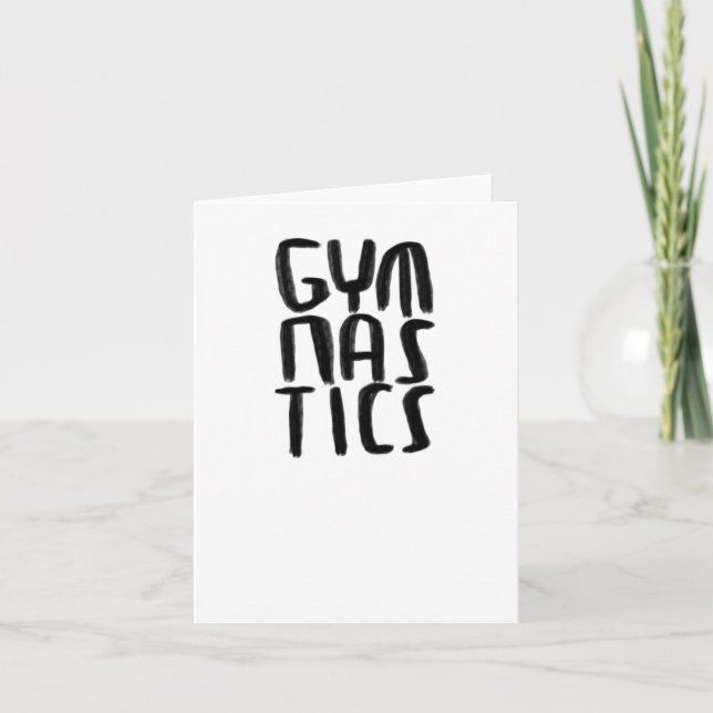 Tarjeta Pegatina de gimnasia (Anverso)