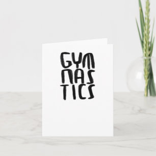 Tarjeta Pegatina de gimnasia