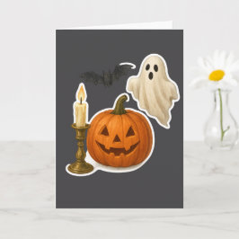 Tarjeta Pegatina de Halloween realista