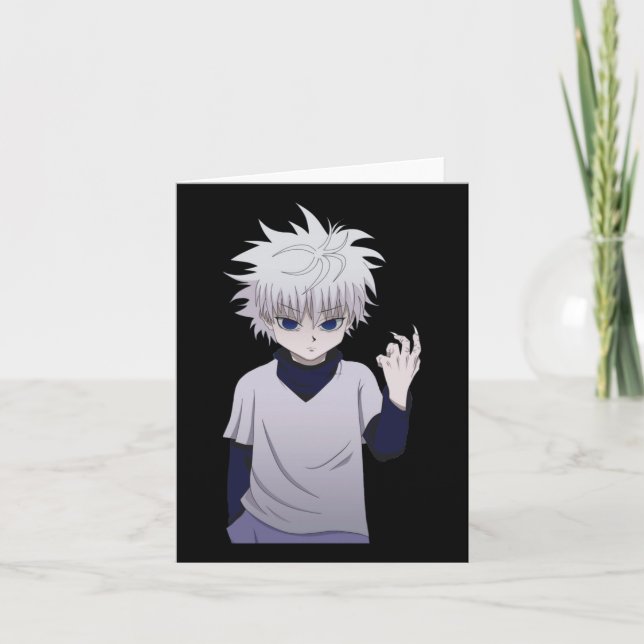 Tarjeta Pegatina de Killua Zoldyck (Anverso)