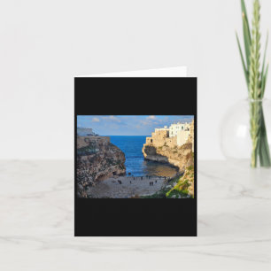 Tarjeta Pegatina de la ciudad costera de Monopoli